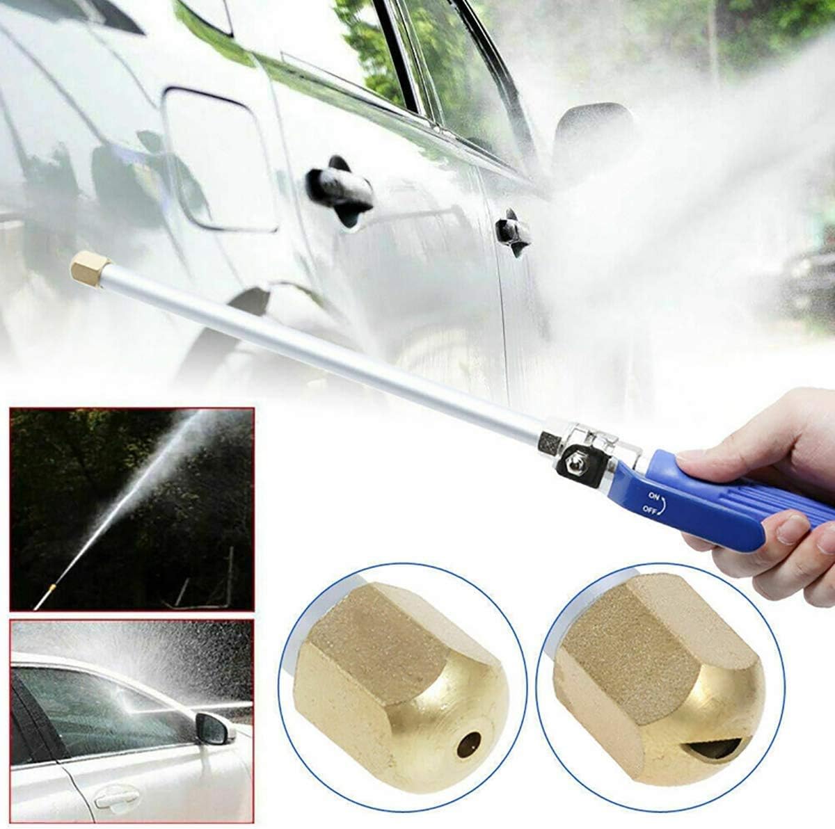 High Pressure Power Washer Attachment Hose Nozzle Wand Lance