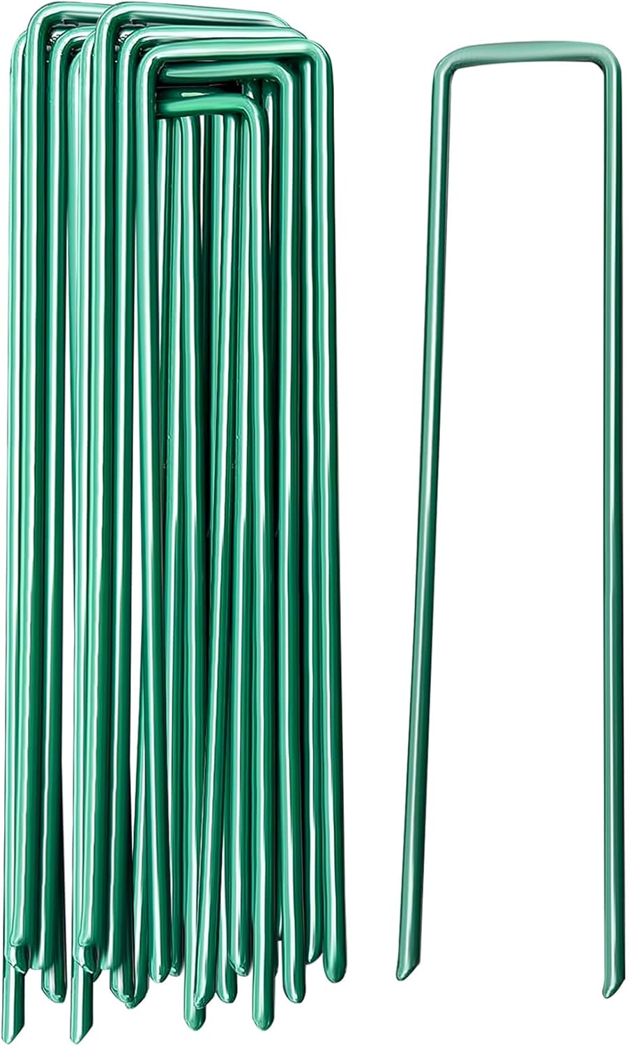 Garden Stakes Ground Staples Landscape Securing Anchor Pegs Gardening Pins Spikes for Lawn Farm Weed Barrier Grass Fabric 10 PCS