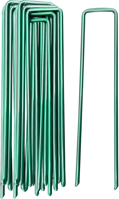 Garden Stakes Ground Staples Landscape Securing Anchor Pegs Gardening Pins Spikes for Lawn Farm Weed Barrier Grass Fabric 10 PCS