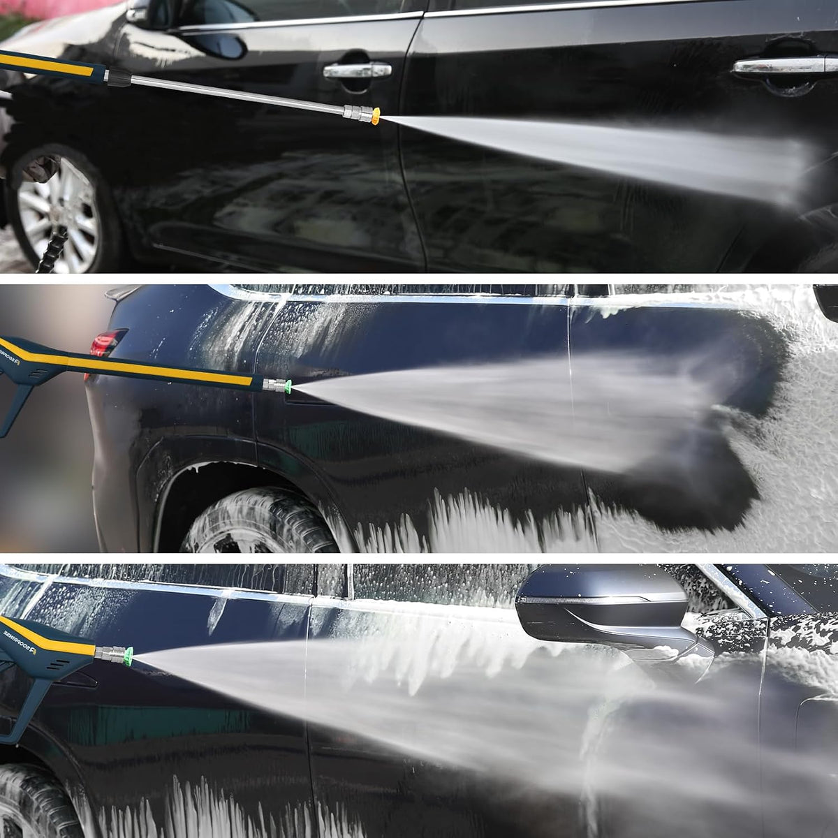 High Pressure Washer Gun with Replacement Wand Extension, Power Washer Gun, M22-14 Fitting, 5 Nozzle Tips, 42 Inch, 4000 PSI