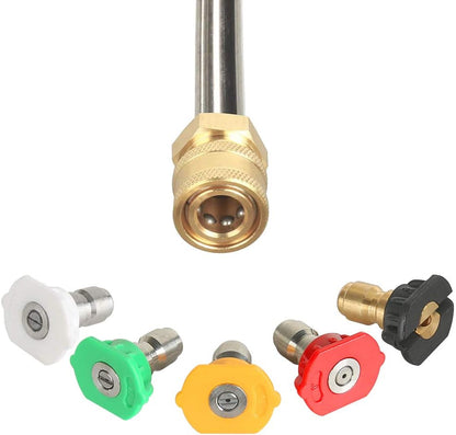 High Pressure Washer Gun with Replacement Wand Extension, Power Washer Gun, M22-14 Fitting, 5 Nozzle Tips, 42 Inch, 4000 PSI