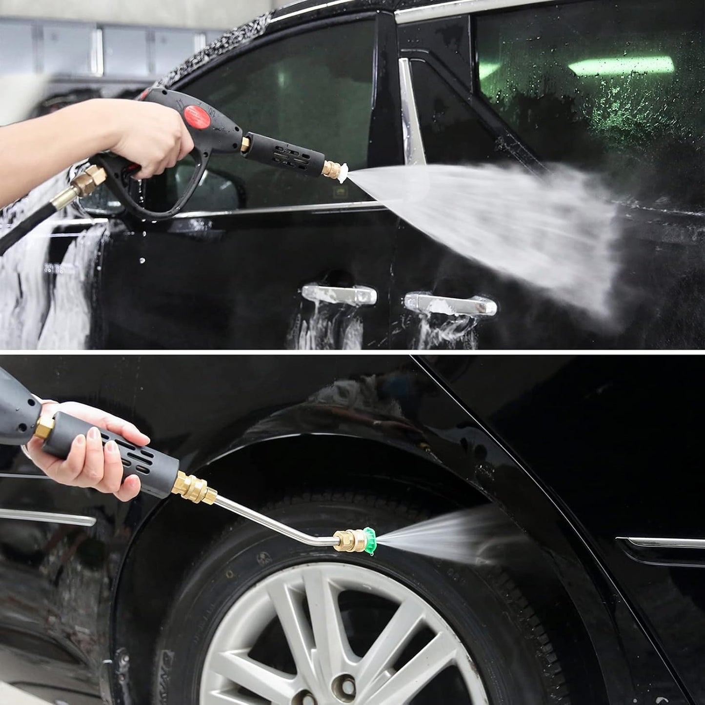 High Pressure Washer Gun with Replacement Wand Extension, Power Washer Gun, M22-14 Fitting, 5 Nozzle Tips, 42 Inch, 4000 PSI