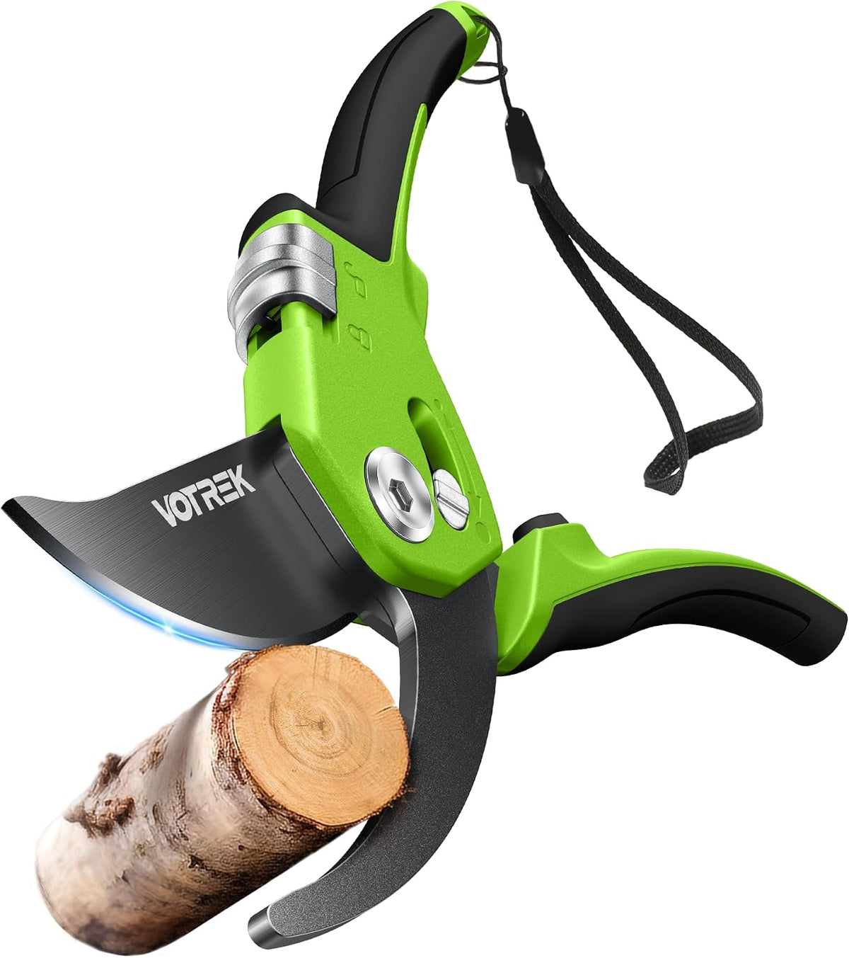 Pruning Shears, Patented Stepless Handle Opening for All Hand Size