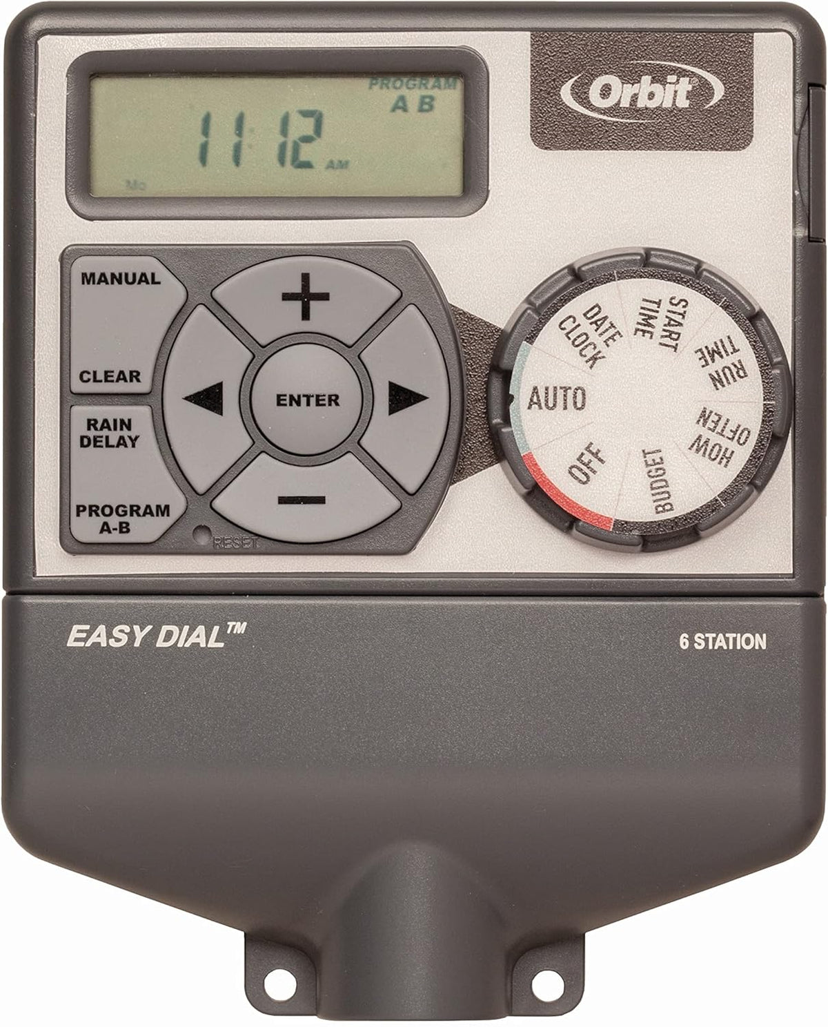 57594 Easy Dial 4-Station Indoor Sprinkler Controller, Green