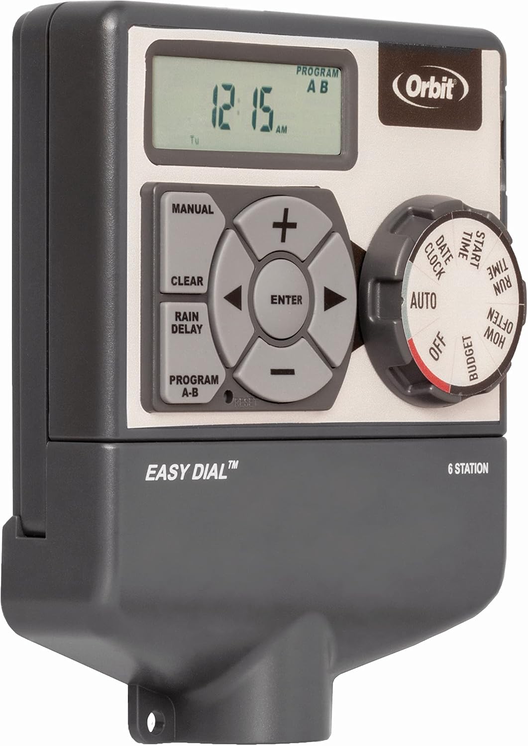 57594 Easy Dial 4-Station Indoor Sprinkler Controller, Green