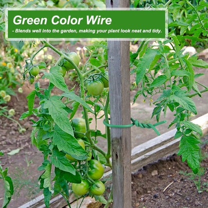 Plant Ties, 65.6ft 3.5mm Soft Garden Wire for Climbing Plants