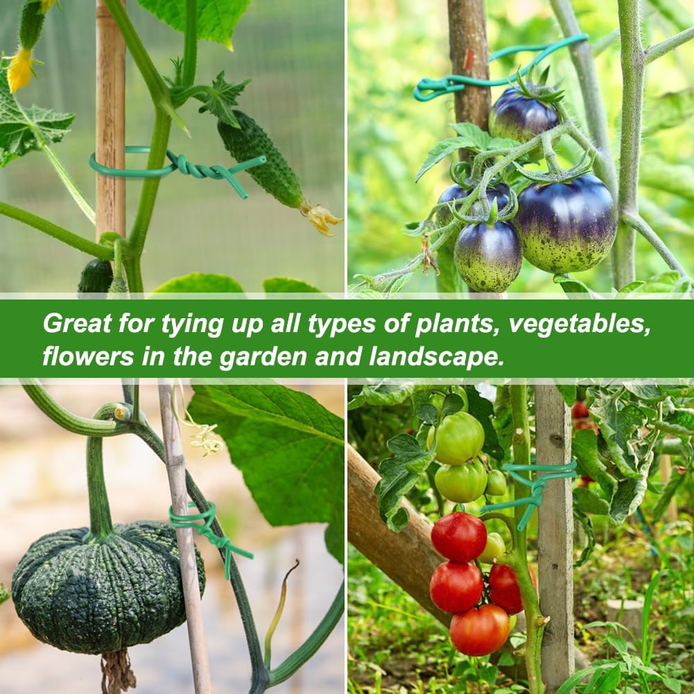 Plant Ties, 65.6ft 3.5mm Soft Garden Wire for Climbing Plants