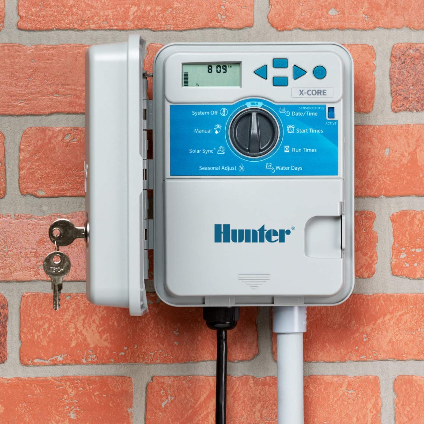 Hunter X-Core 4 Zone Sprinkler Timer, Indoor/Outdoor Sprinkler Controller