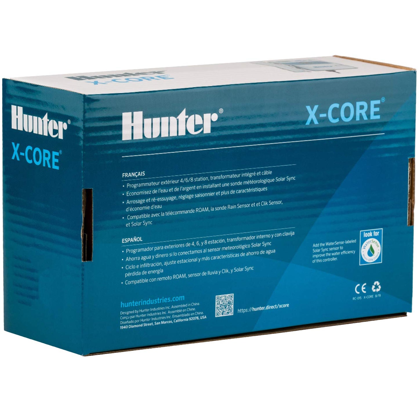 Hunter X-Core 4 Zone Sprinkler Timer, Indoor/Outdoor Sprinkler Controller