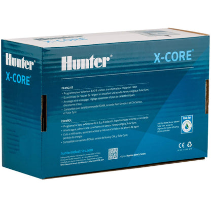 Hunter X-Core 4 Zone Sprinkler Timer, Indoor/Outdoor Sprinkler Controller