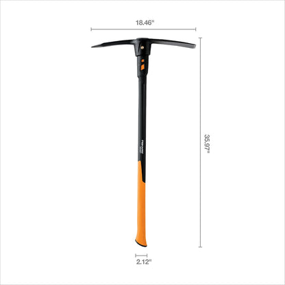 Pro IsoCore 36" 2-in-1 Pickaxe & Hoe, Shock Reduction, 5 lb
