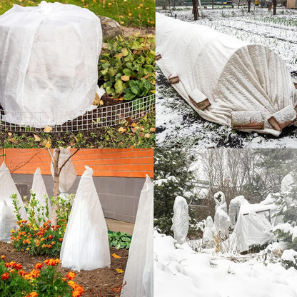 Garden Insect Netting & Frost Protection Cover - 2-3m x 5-10m Floating Row Cover Fabric for Vegetables, Plants, Winter Frost & Insect Barrier (2m x 10m)