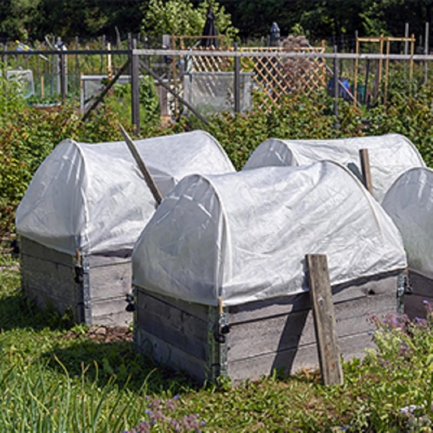 Garden Insect Netting & Frost Protection Cover - 2-3m x 5-10m Floating Row Cover Fabric for Vegetables, Plants, Winter Frost & Insect Barrier (2m x 10m)