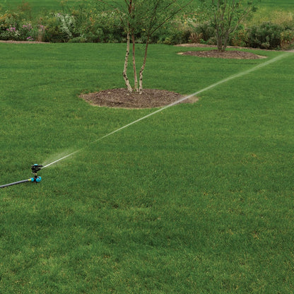 Heavy Duty Circular Water Sprinkler with Spike Base, Rotating Sprinkler Head with Adjustable Spray Pattern, Lawn Sprinkler for 5800 Sq Ft Coverage
