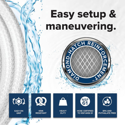 TastePURE 50-Foot RV Drinking Water Hose - Made in the USA
