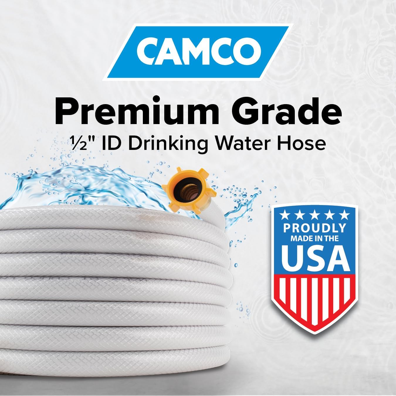 TastePURE 50-Foot RV Drinking Water Hose - Made in the USA