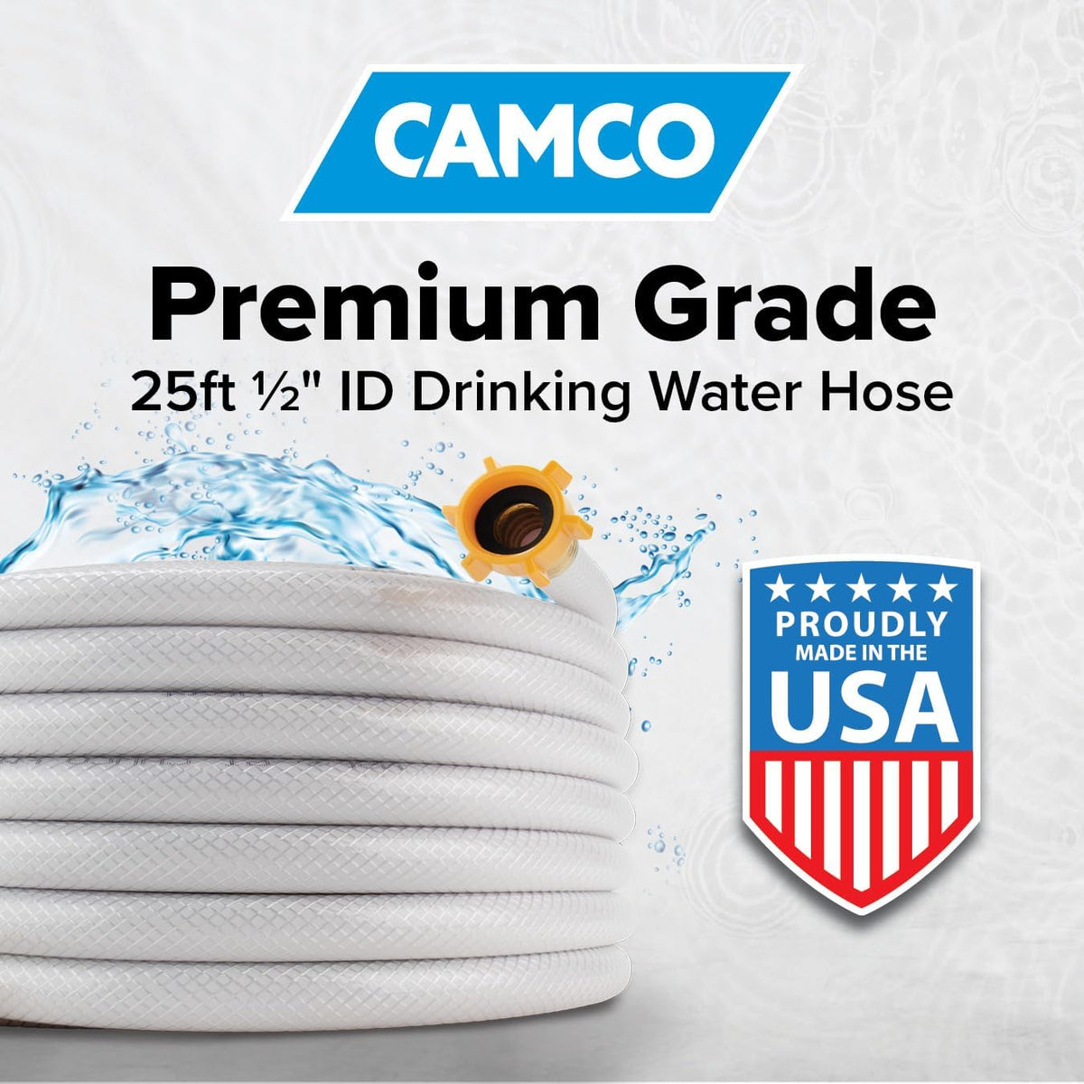 TastePURE 50-Foot RV Drinking Water Hose - Made in the USA
