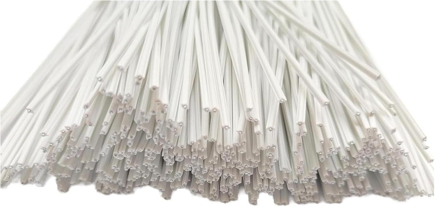 300 Pcs,Dark Green,8",Plastic Twist Ties, Garden Plant Twist Tie Cable Tie, Plastic Cable Ties for Bread Candy Bags, Gift Bags (8 Inch)