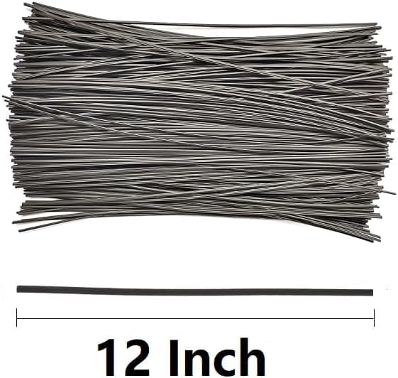 300 Pcs,Dark Green,8",Plastic Twist Ties, Garden Plant Twist Tie Cable Tie, Plastic Cable Ties for Bread Candy Bags, Gift Bags (8 Inch)