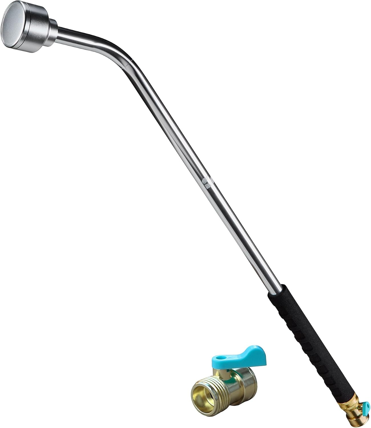30 Inch Soft Rain Watering Wand 600003, Gentle Shower Spray, Heavy Duty Lightweight Metal Build, Comfort Grip, Flow Control Shut Off Valve, for Plants, Yards, Cars & Pets