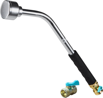 30 Inch Soft Rain Watering Wand 600003, Gentle Shower Spray, Heavy Duty Lightweight Metal Build, Comfort Grip, Flow Control Shut Off Valve, for Plants, Yards, Cars & Pets