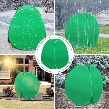 2 Pack Pop Up Winter Plant Covers, 22x22x23" Freeze Protection Shrub Covers