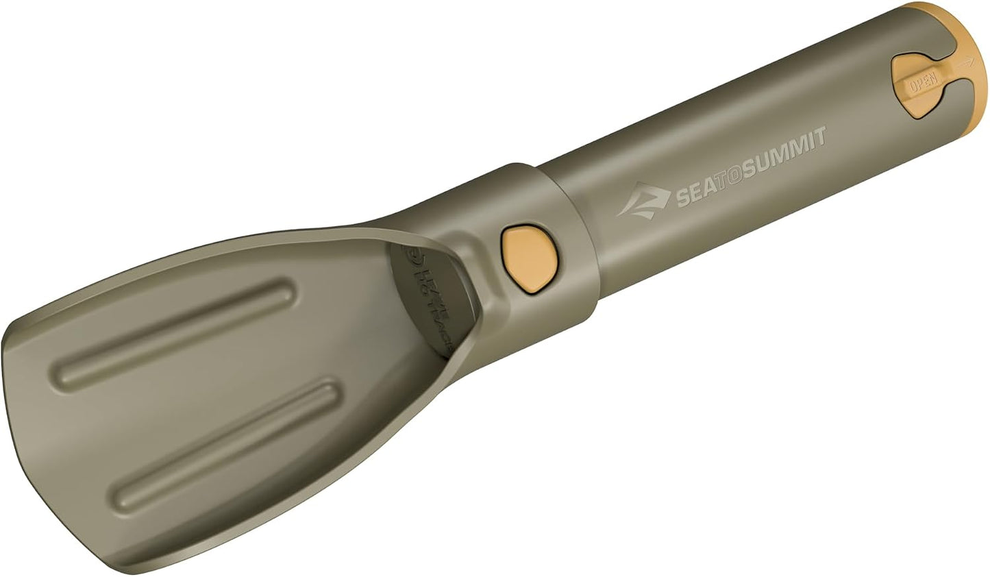 Collapsible Pocket Trowel for Backpacking and Camping, Burnt Olive