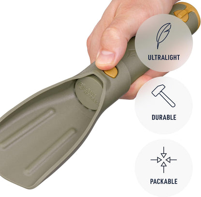 Collapsible Pocket Trowel for Backpacking and Camping, Burnt Olive