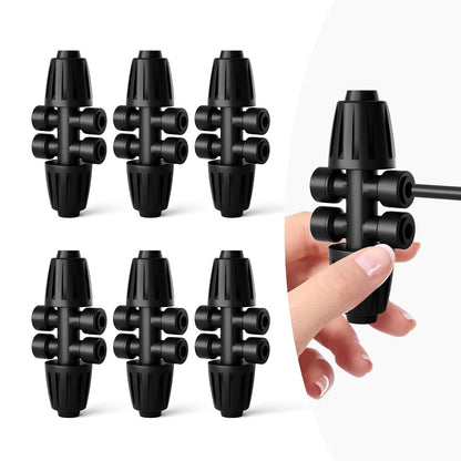 256FT Automatic Drip Irrigation System Kit,Automatic Garden Watering Misting System for Greenhouse, Yard, Plant ，Lawn with 1/2 inch Hose 1/4 inch Distribution Tubing and Accessories