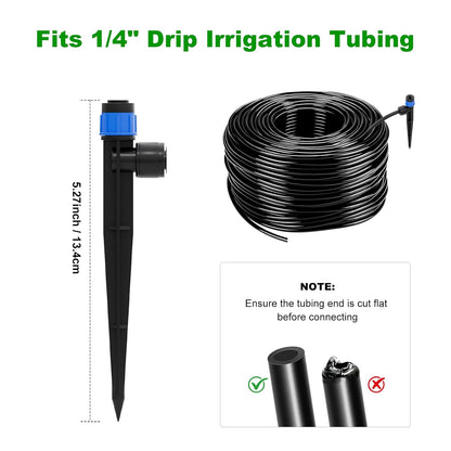 256FT Automatic Drip Irrigation System Kit,Automatic Garden Watering Misting System for Greenhouse, Yard, Plant ，Lawn with 1/2 inch Hose 1/4 inch Distribution Tubing and Accessories