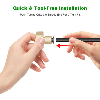 256FT Automatic Drip Irrigation System Kit,Automatic Garden Watering Misting System for Greenhouse, Yard, Plant ，Lawn with 1/2 inch Hose 1/4 inch Distribution Tubing and Accessories