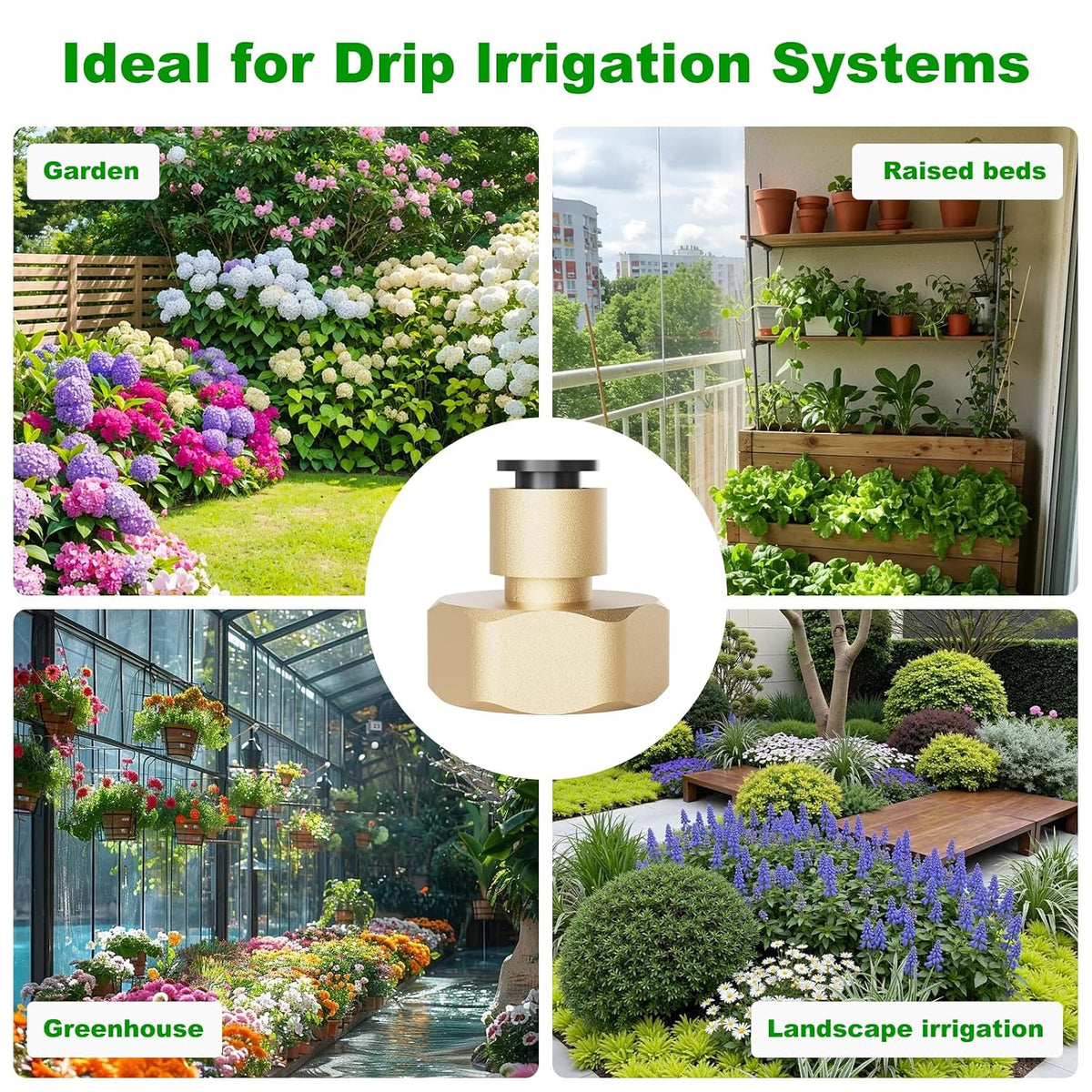 256FT Automatic Drip Irrigation System Kit,Automatic Garden Watering Misting System for Greenhouse, Yard, Plant ，Lawn with 1/2 inch Hose 1/4 inch Distribution Tubing and Accessories