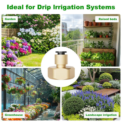 256FT Automatic Drip Irrigation System Kit,Automatic Garden Watering Misting System for Greenhouse, Yard, Plant ，Lawn with 1/2 inch Hose 1/4 inch Distribution Tubing and Accessories