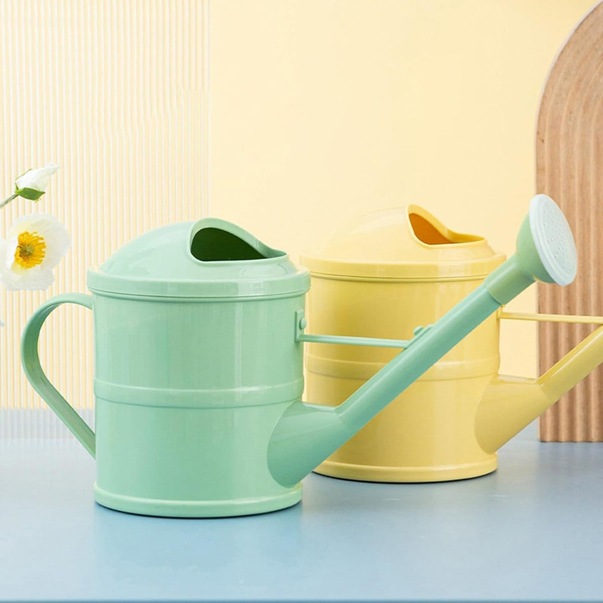 1.5 Gallon Long Spout Watering Can Large Garden Watering Can Indoor Outdoor Flower Sprayer with Ergonomic Handle for Plants, Balcony, Yard, Greenhouse & Home Gardening (Green)