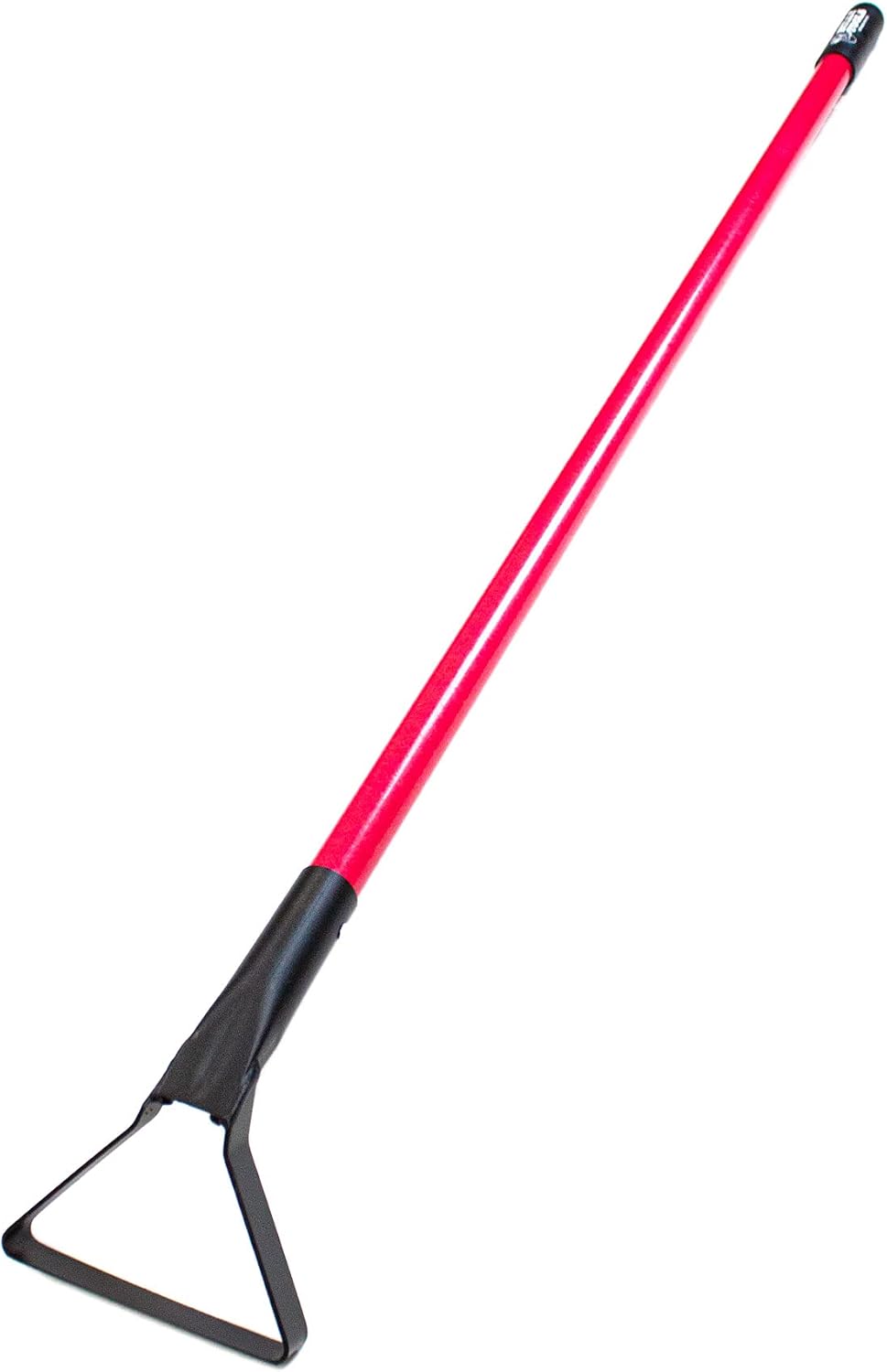 12-Gauge Loop Hoe w/Fiberglass Handle - Heavy-Duty Garden Hoe Tool for Weeding, Gardening, & Landscaping - Durable Tool for Everyday Garden Soil and Lawn Preparation - Made in The USA