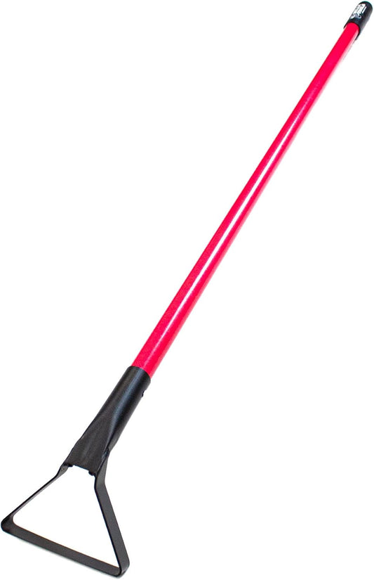 12-Gauge Loop Hoe w/Fiberglass Handle - Heavy-Duty Garden Hoe Tool for Weeding, Gardening, & Landscaping - Durable Tool for Everyday Garden Soil and Lawn Preparation - Made in The USA