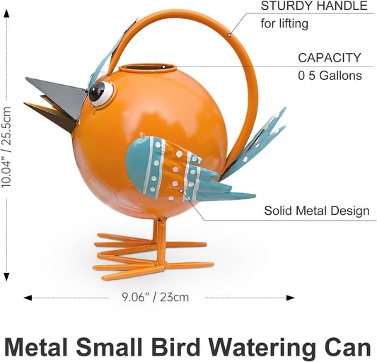 Metal Cute Bird Watering Can,Watering Can Indoor/Outdoor Plants