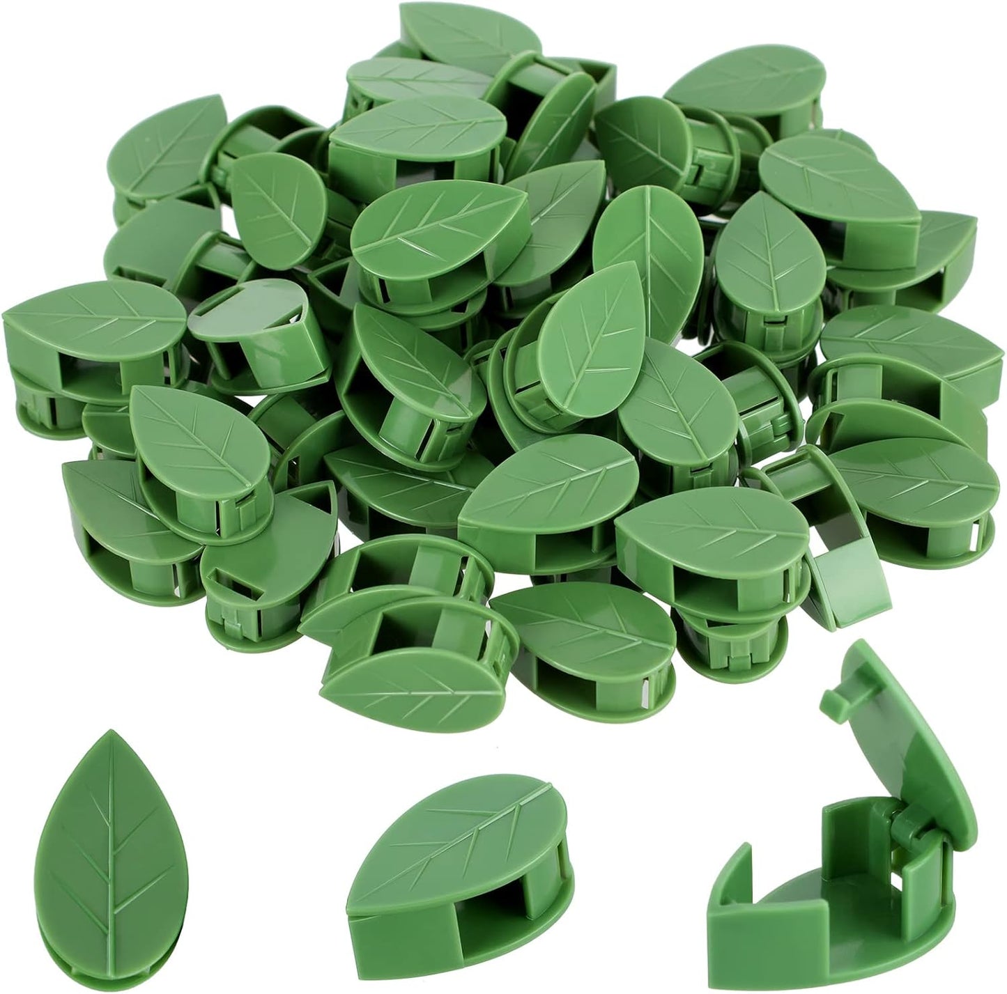 60 Plant Climbing Clips Wall Fixture with 72 Stickers for Vine