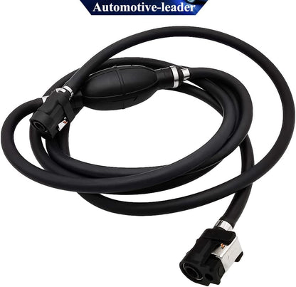 8mm 5/16" Boat Motor Line Hose with Connector and Primer Assy 6Y2-24306-55-00 6Y2-24306-56-00 & Primer Pump Assy Replacement for Yamaha Outboard Motors, 6mm/1/4in Pipe, 3m length
