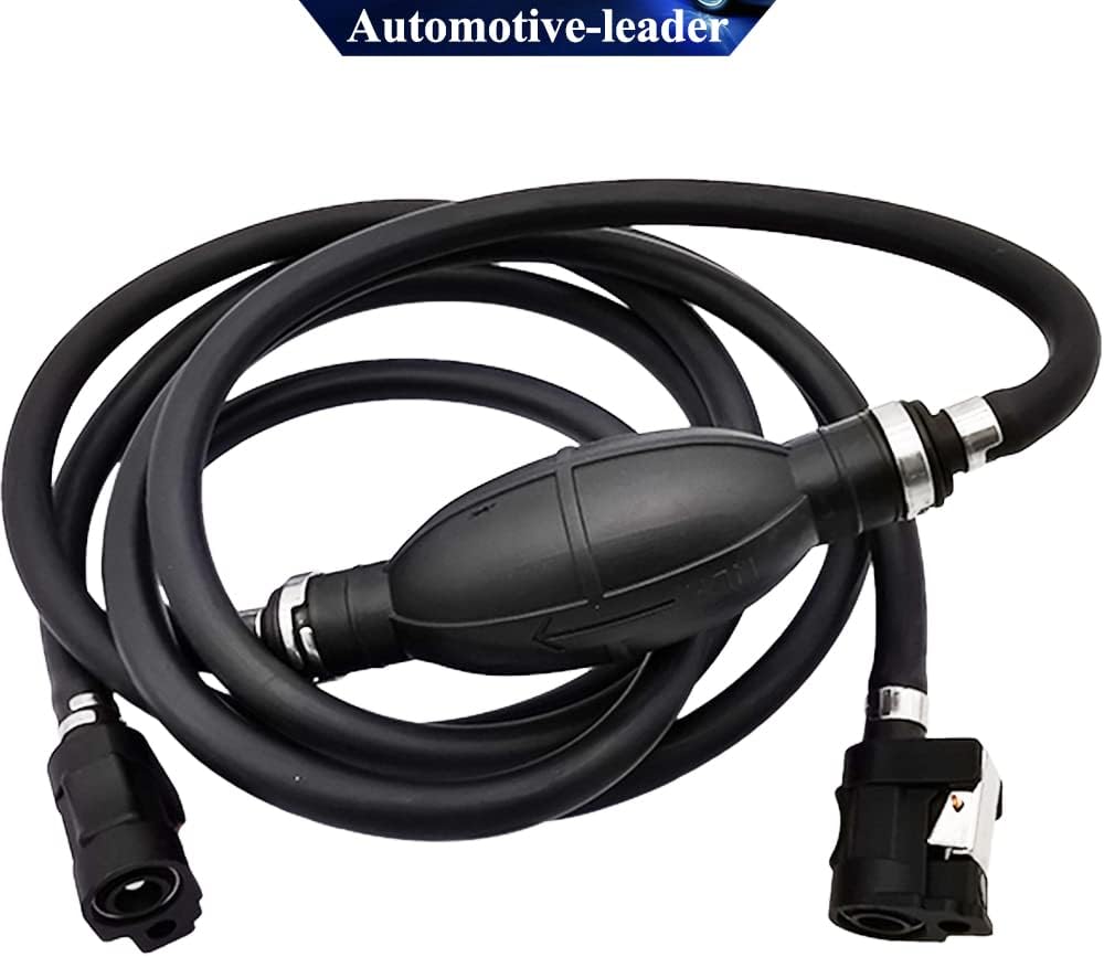 8mm 5/16" Boat Motor Line Hose with Connector and Primer Assy 6Y2-24306-55-00 6Y2-24306-56-00 & Primer Pump Assy Replacement for Yamaha Outboard Motors, 6mm/1/4in Pipe, 3m length