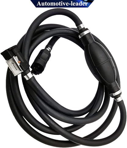 8mm 5/16" Boat Motor Line Hose with Connector and Primer Assy 6Y2-24306-55-00 6Y2-24306-56-00 & Primer Pump Assy Replacement for Yamaha Outboard Motors, 6mm/1/4in Pipe, 3m length