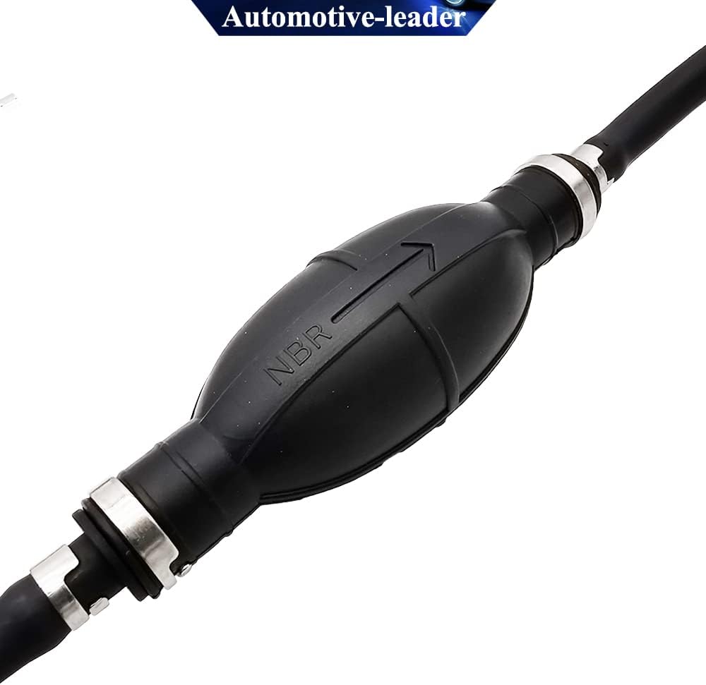 8mm 5/16" Boat Motor Line Hose with Connector and Primer Assy 6Y2-24306-55-00 6Y2-24306-56-00 & Primer Pump Assy Replacement for Yamaha Outboard Motors, 6mm/1/4in Pipe, 3m length
