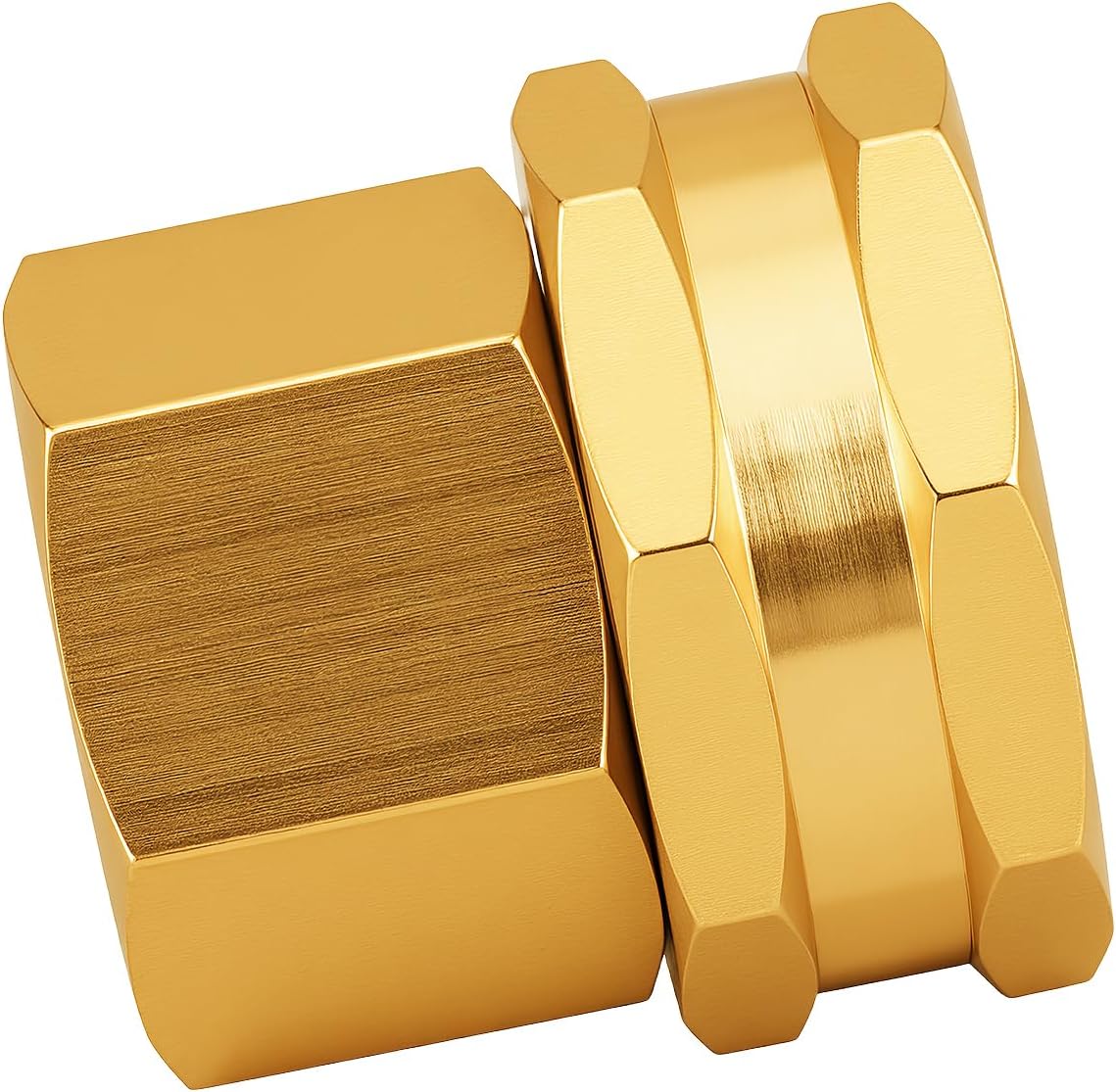 Brass Garden Hose Adapter,1/2"NPT Male to 3/4"GHT Female Fittings