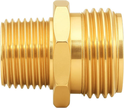 Brass Garden Hose Adapter,1/2"NPT Male to 3/4"GHT Female Fittings