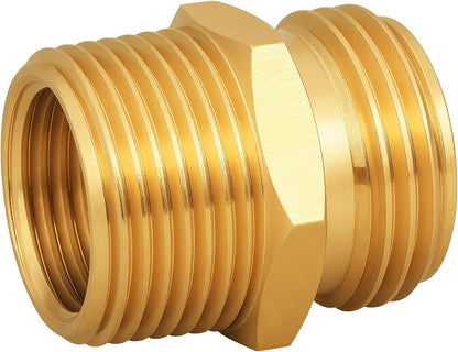 Brass Garden Hose Adapter,1/2"NPT Male to 3/4"GHT Female Fittings