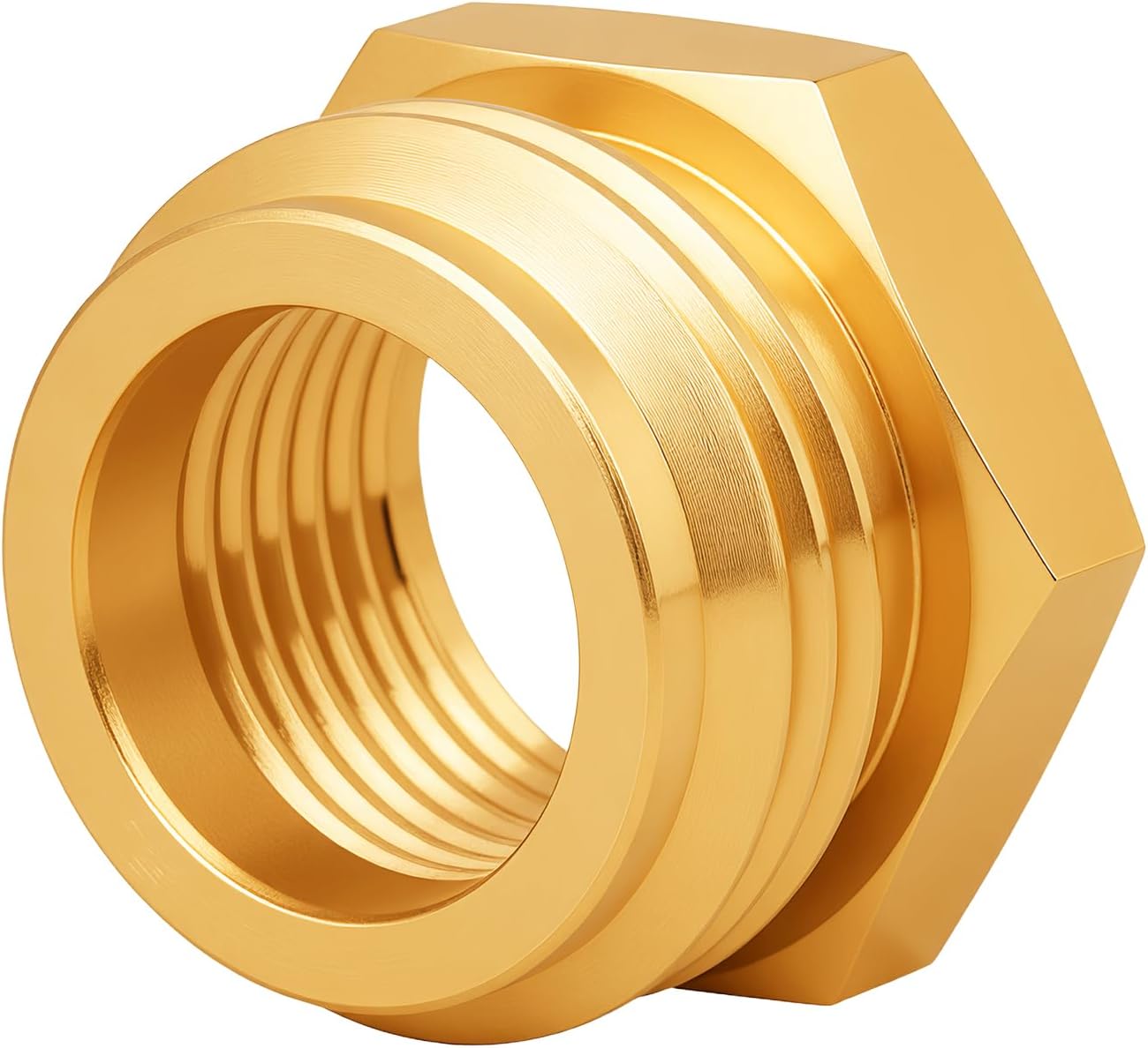 Brass Garden Hose Adapter,1/2"NPT Male to 3/4"GHT Female Fittings