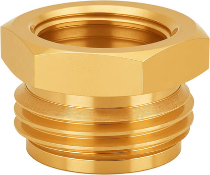 Brass Garden Hose Adapter,1/2"NPT Male to 3/4"GHT Female Fittings