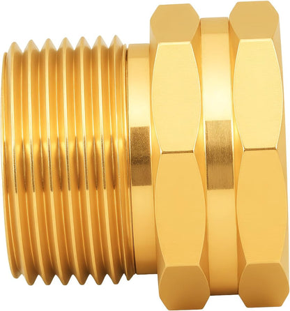 Brass Garden Hose Adapter,1/2"NPT Male to 3/4"GHT Female Fittings