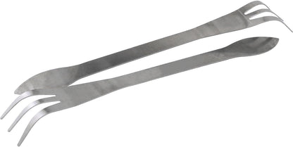 2PCS Lightweight Bonsai Rake Tool 3 Tine Stainless Steel Root Rake Silver Three Tine Household Soil Raking Tool 7.09x1.97in for Gardening Plant Soil Weeding Aerating