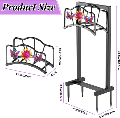 Garden Hose Holder, Heavy Duty Metal Water Hose Holder with Storage Basket, Freestanding Hose Stand Hanger, Sturdy Hoses Storage Rack 150-feet for Outside Yard Lawn